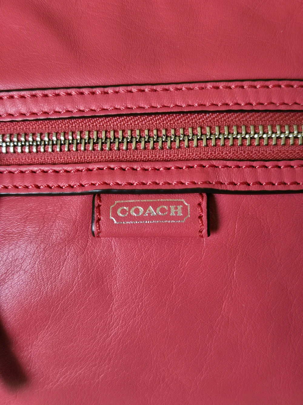 Coach Pink Daisy Spectator Coral Pink Leather Crossbody Bag EUC